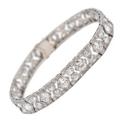 Art Deco Diamond Platinum Bracelet