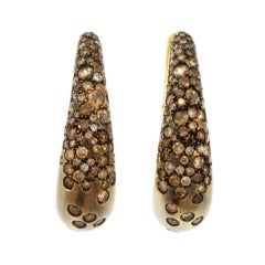 Diamond Gold Hoop Earrings