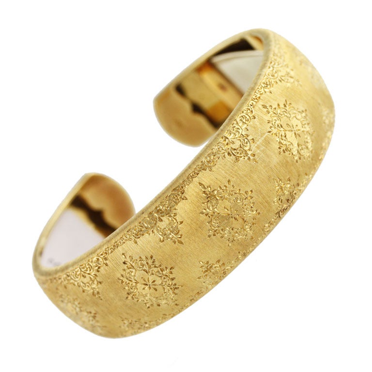 1960s Mario Buccellati Gold Cuff Bracelet
