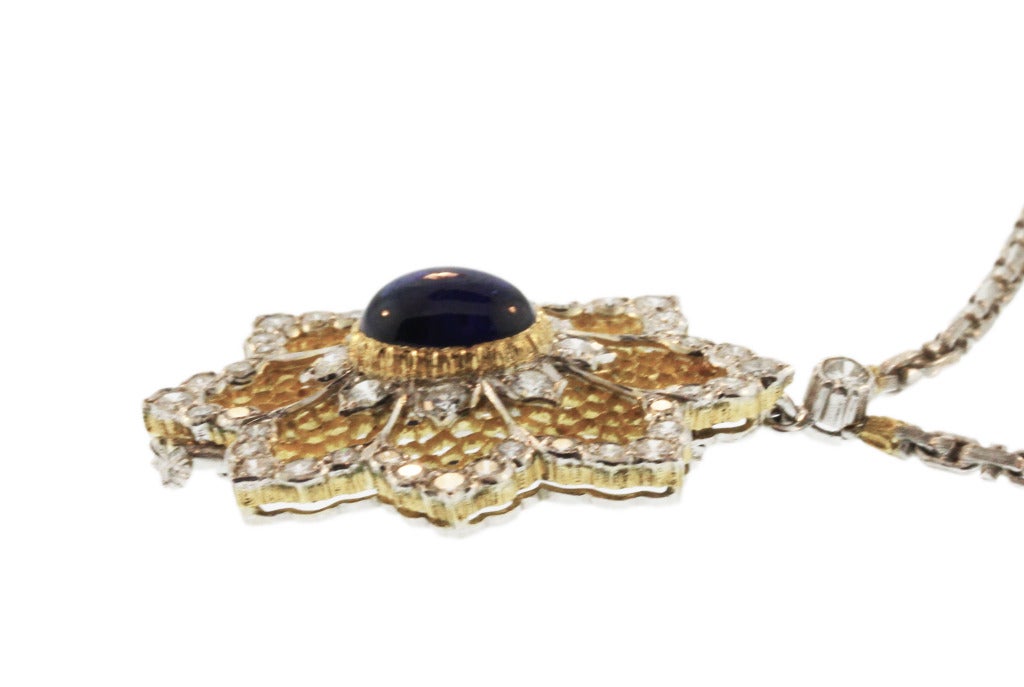 Women's Buccellati Sapphire and Diamond Pendant-Necklace