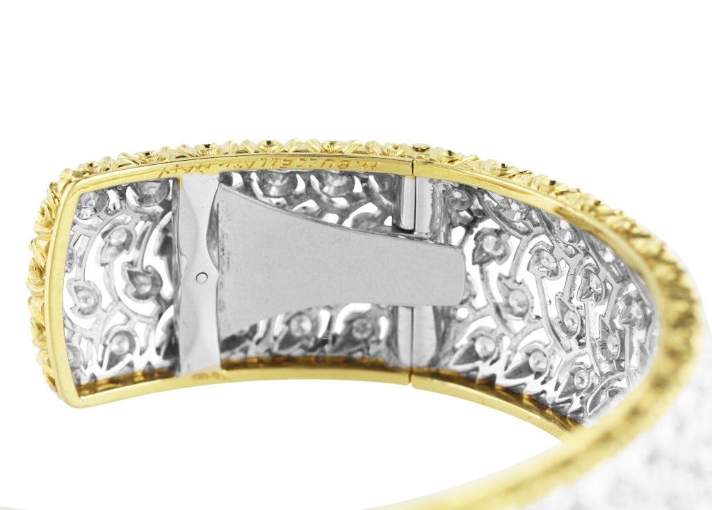 Buccellati Diamond and Gold Cuff Bracelet 1