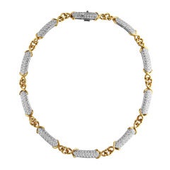 Tiffany & Co. Diamond, Platinum and Gold Necklace