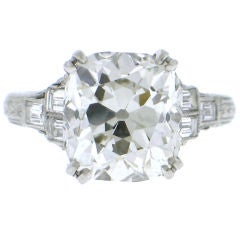 Art Deco 5 ct Diamond Engagement Ring