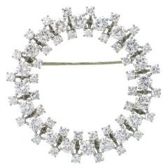 Delicate Diamond Circle Pin