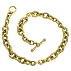 Kieselstein-Cord Gold Chain with Diamond Toggle