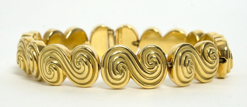 Tiffany Gold Bracelet and Earrings 1