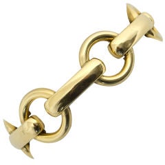 Cartier Gold Horse Bit Bracelet