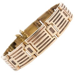 Gold Retro Links Bracelet 4