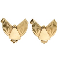 Gold Retro Earrings