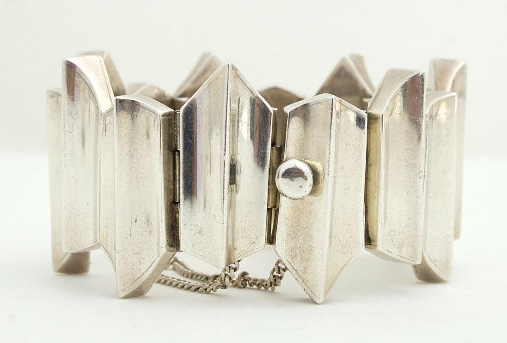 Women's Antonio Pineda Silver ZigZag Bracelet