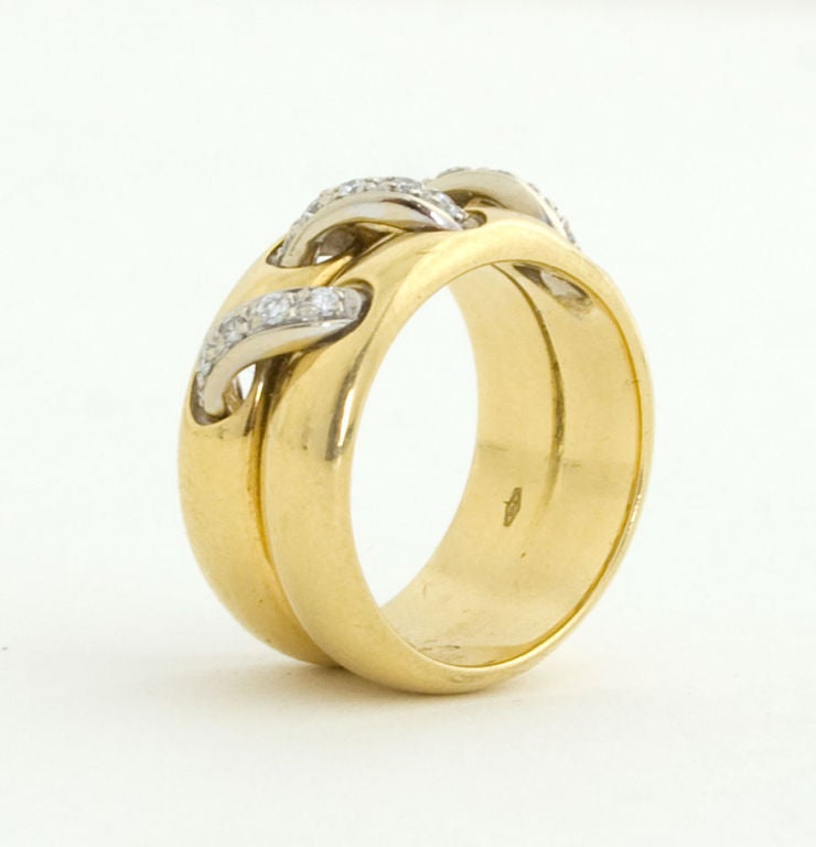 gold band rings with diamonds