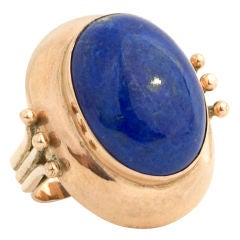 Gold and Lapis Lazuli Ring