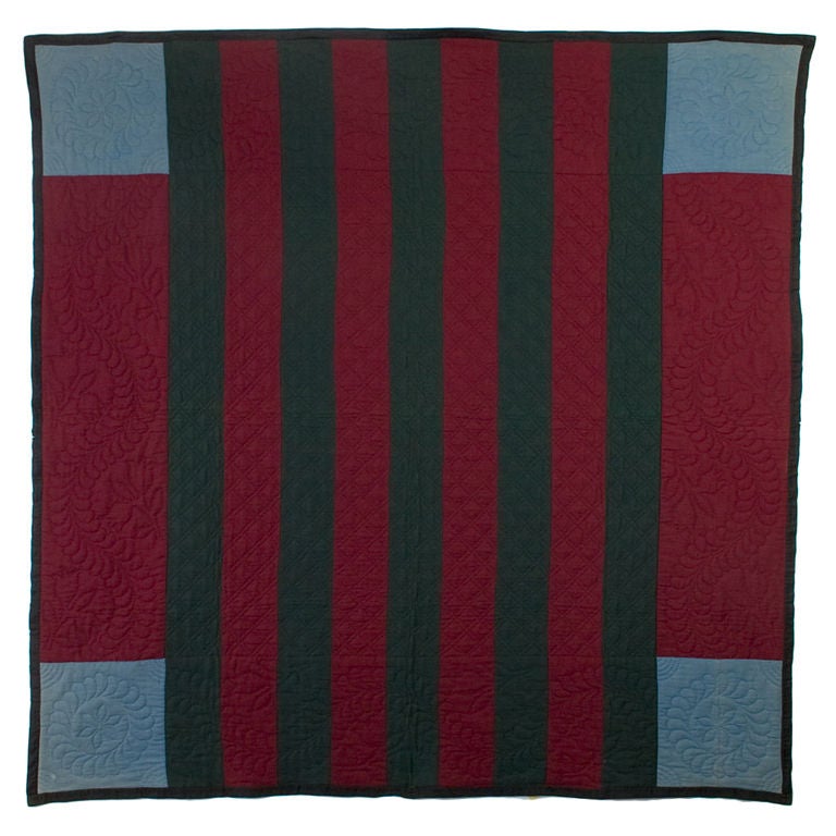 Lancaster County Amish Bars Quilt
