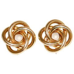 Tiffany Gold Knot Earrings