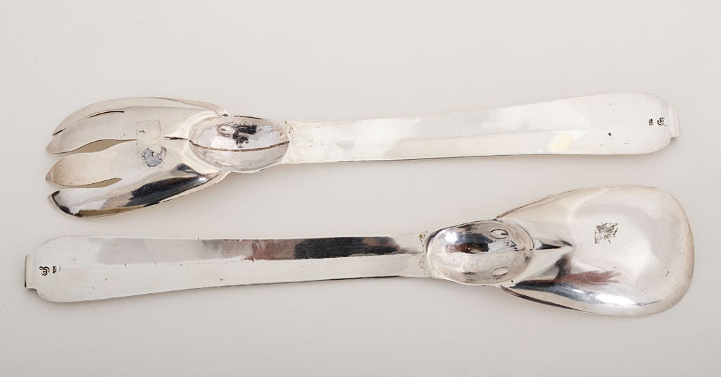 William Spratling Duckbill Salad Servers