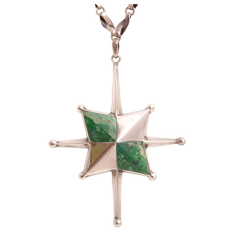 William Spratling Alaska Star Pendant For Sale