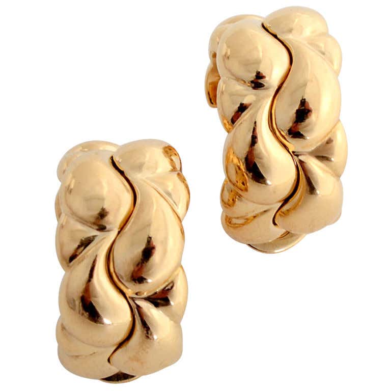 Chopard gold earrings Clearance