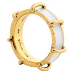 Tiffany & Co. Schlumberger Enamel Gold Ring