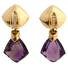 Antonini Amethyst Day/Night Earrings