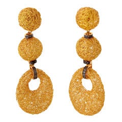 Woven Gold Earrings