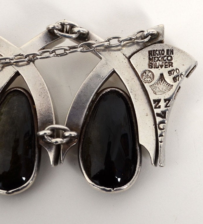 Antonio Pineda Silver Necklace and Bracelet 1