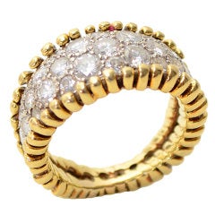 Retro Diamond Gold Band Ring