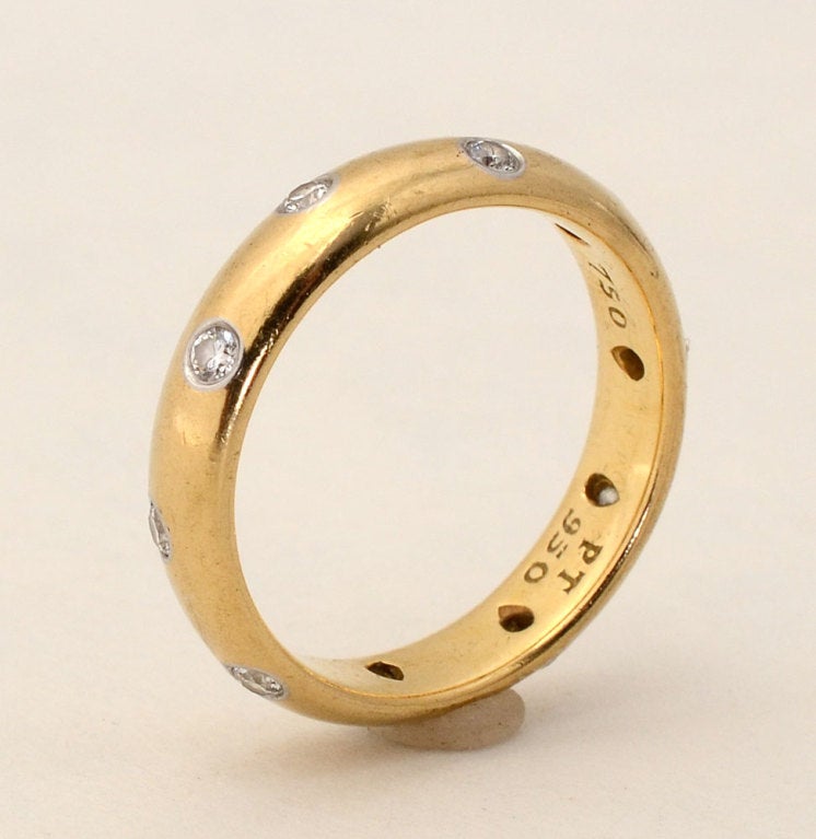 Tiffany & Co. Etoile Diamond Gold Band Ring