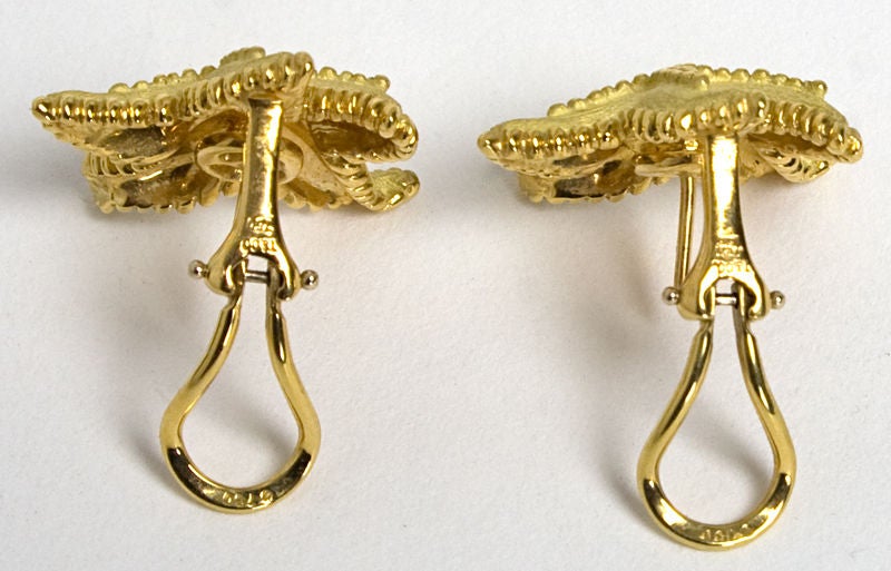tiffany starfish earrings gold