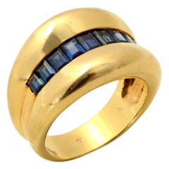 Fred of Paris Gold and Sapphire Ring
