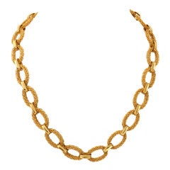 Van Cleef & Arpels Gold Link Necklace