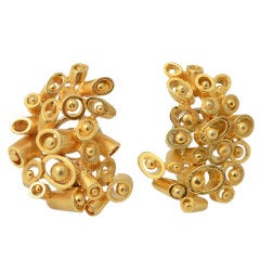 Vintage Meister Gold Earrings