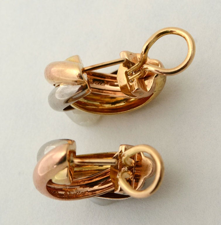 cartier trinity earrings vintage