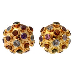 Sputnik Gold Earrings