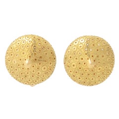 Vintage Pedro Boregaard Gold Earrings