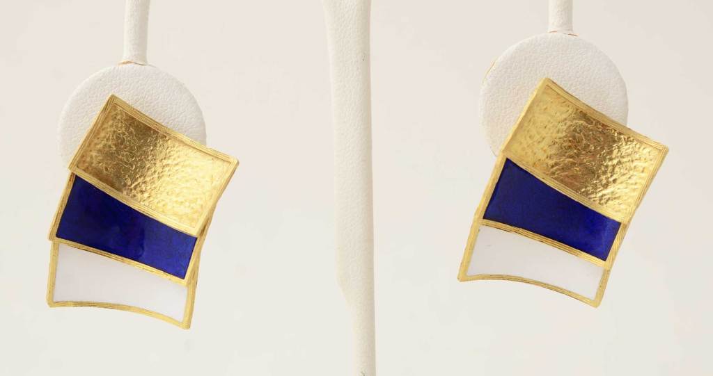 Women's CARTIER Gold and Enamel Earrings