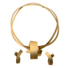 Niessing Gold Necklace and Earrings