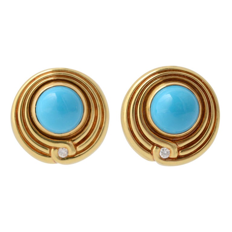 Lagos Turquoise Earrings