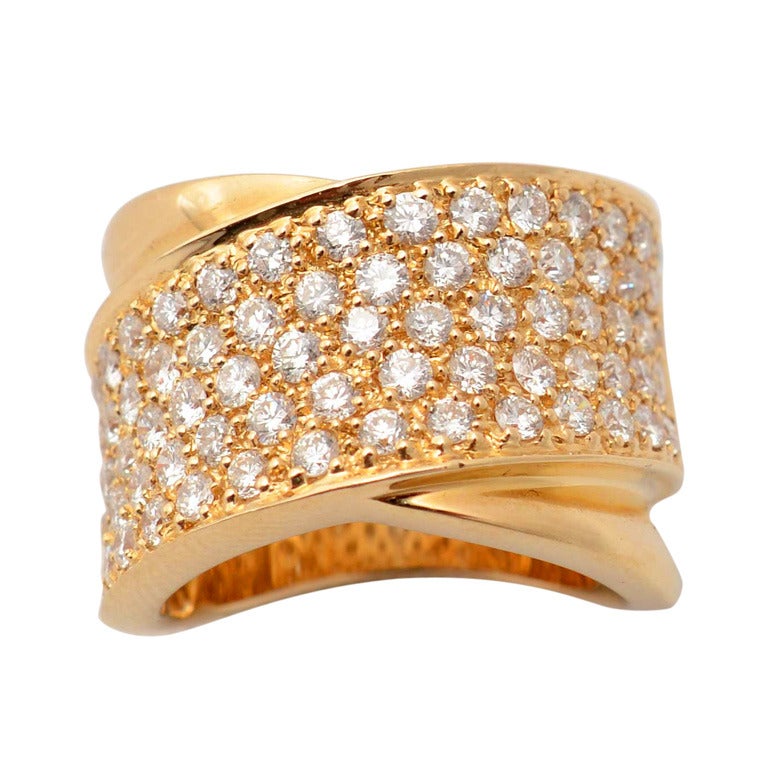 Sonia B Diamond Gold Band For Sale