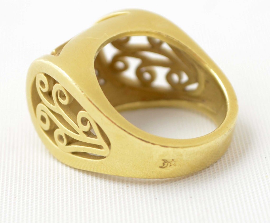 Women's Barry Kieselstein Cord Diamond Gold Ring