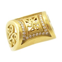 Barry Kieselstein Cord Diamond Gold Ring