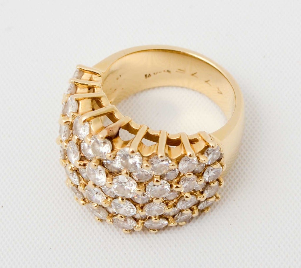 Cluster-Ring mit Diamant im Zustand „Neu“ im Angebot in Darnestown, MD