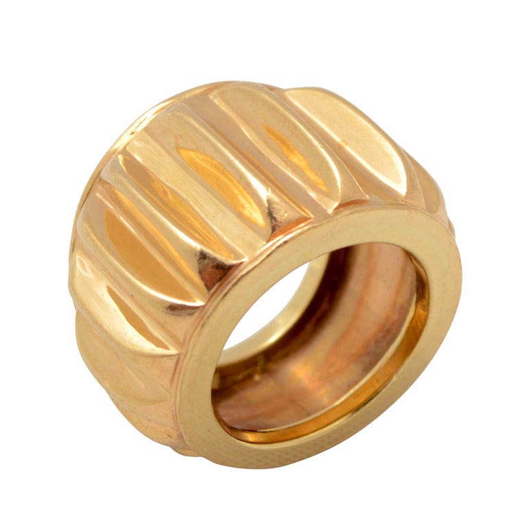 SEAMAN SCHEPPS Heavy Banded Gold Ring