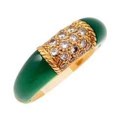 Van Cleef and Arpels Philippine Ring with Green Agate