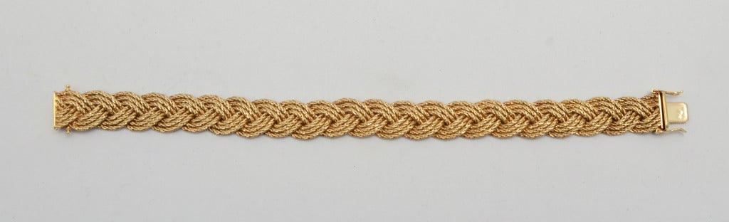 gold braid bracelet