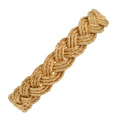 Tiffany Gold Braided Bracelet