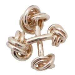 Vintage Silver Knot Cufflinks