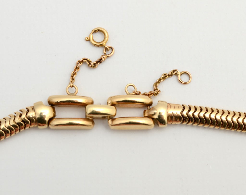 Women's or Men's Tiffany Gold Snake Chain