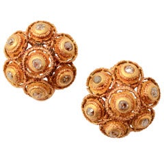 Buccellati Diamond Gold Earrings 9