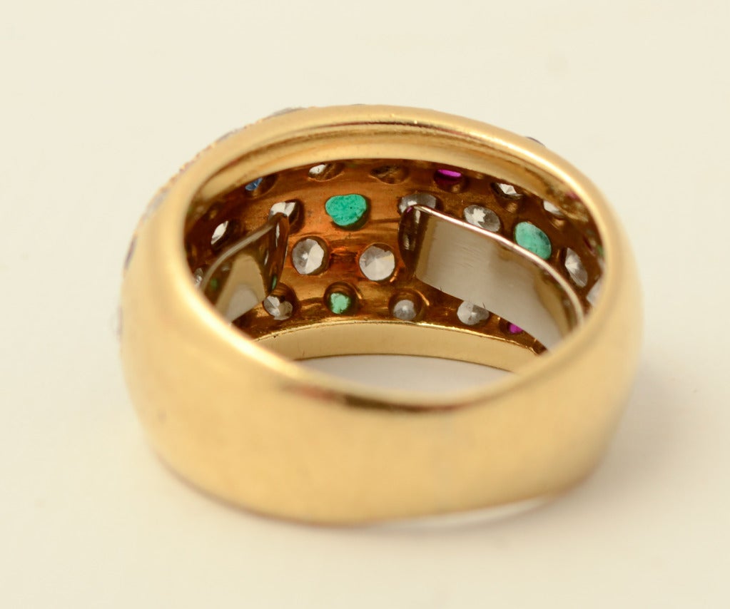 Women's Van Cleef & Arpels Jeweled Bombe Ring