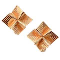 TIFFANY Origami Gold Earrings